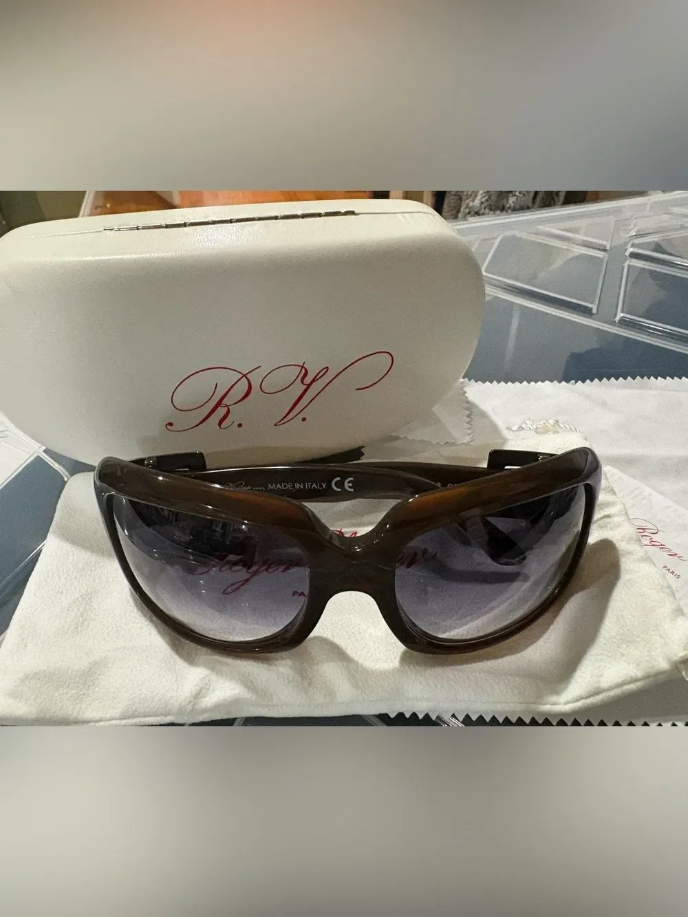 Roger Vivier Women's Brown Sunglasses